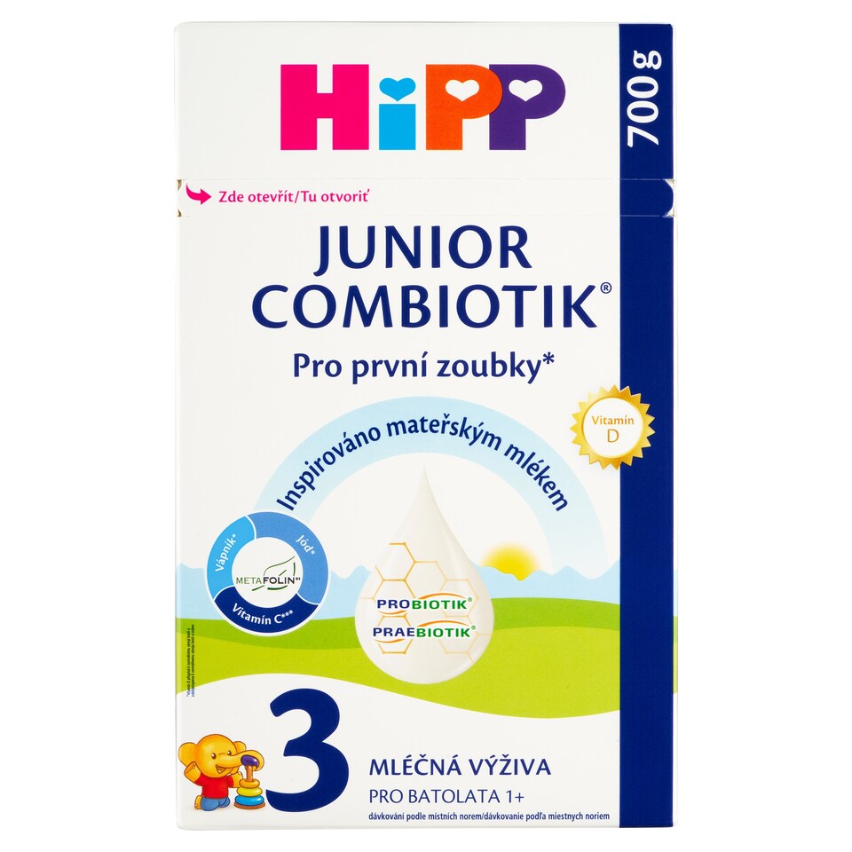 image 1 of HiPP Combiotik Junior 3 Milk Nutrition for Small Children from 1 Year in Powder 2 x 350 g (700 g)