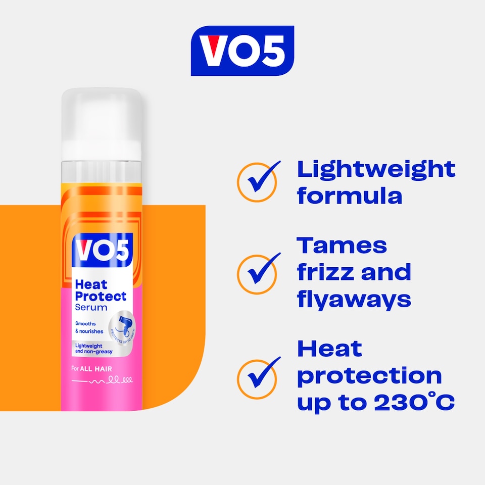 image 1 of Vo5 Smoothly Does It Heat Prot Serum 50Ml