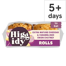 Higgidy Cheddar & Caramalised Onion Chutney Rolls x2 54g