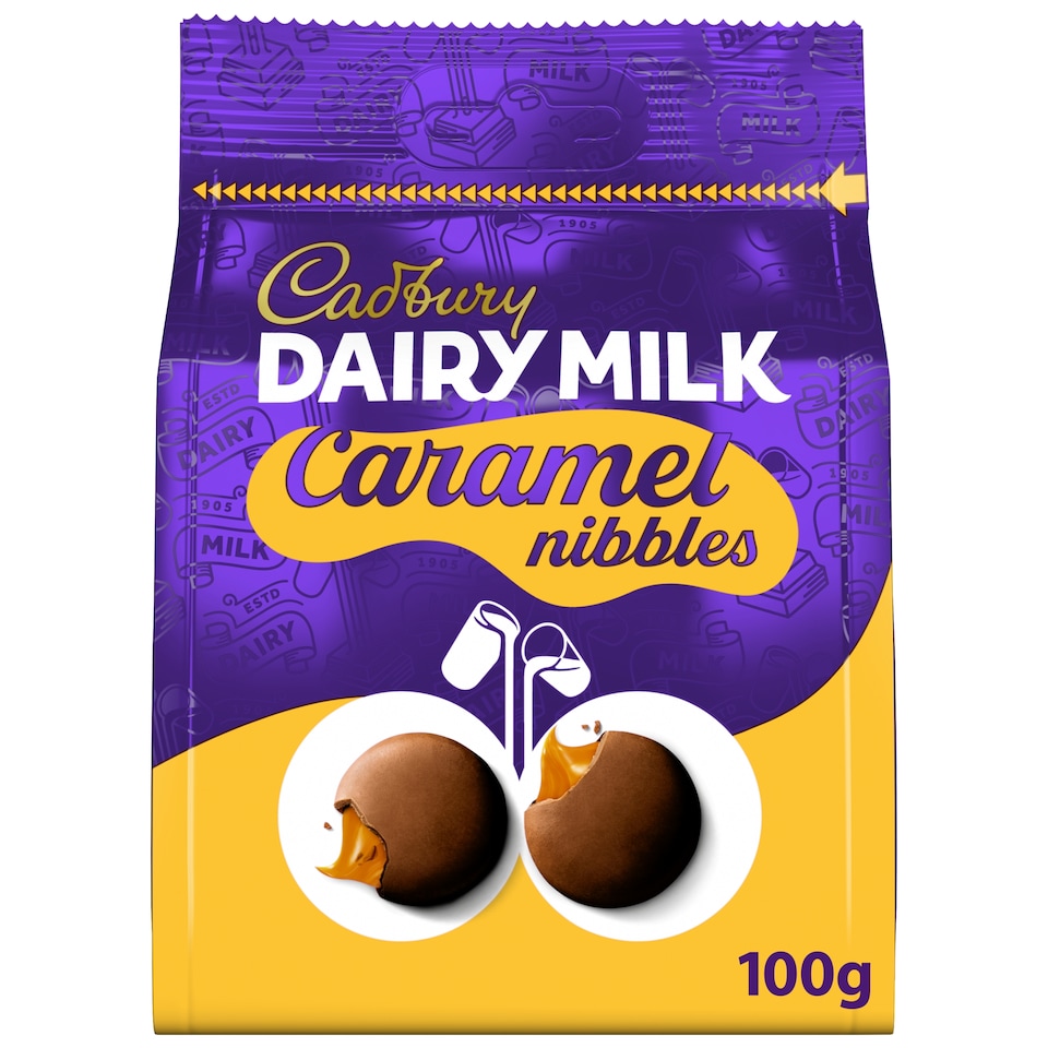 Cadbury Dairy Milk Caramel Nibbles Chocolate Bag 100G