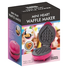 Global Gizmo Heart Mini Waffle Maker