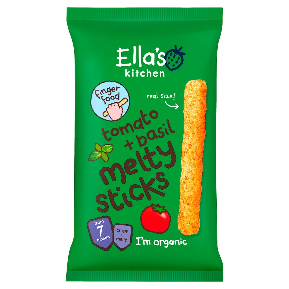 image 1 of Ella's Kitchen Tomato & Basil Melty Sticks 17G