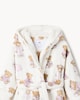 image 3 of F&F Girls Printed Teddy Dressing Gown in Multi