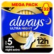 Always Ultra Secure Night Extra (5-ös Méretű) Szárnyas Betét Egészségügyi Betét, 32 Db  1. kép