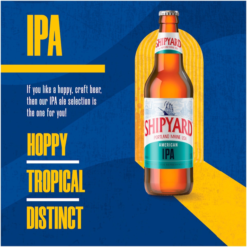image 1 of Shipyard American IPA Ale Beer Bottle 500ml