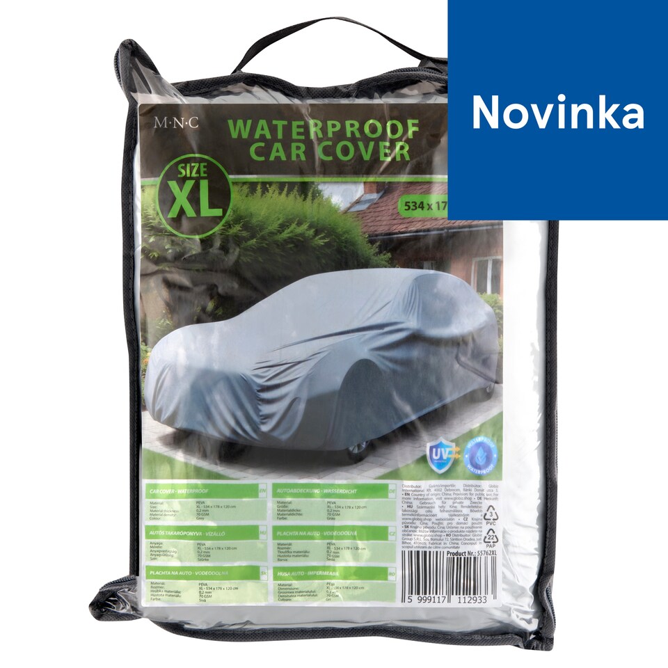 M.N.C. Waterproof Car Cover XL 534 x 178 x 120 cm