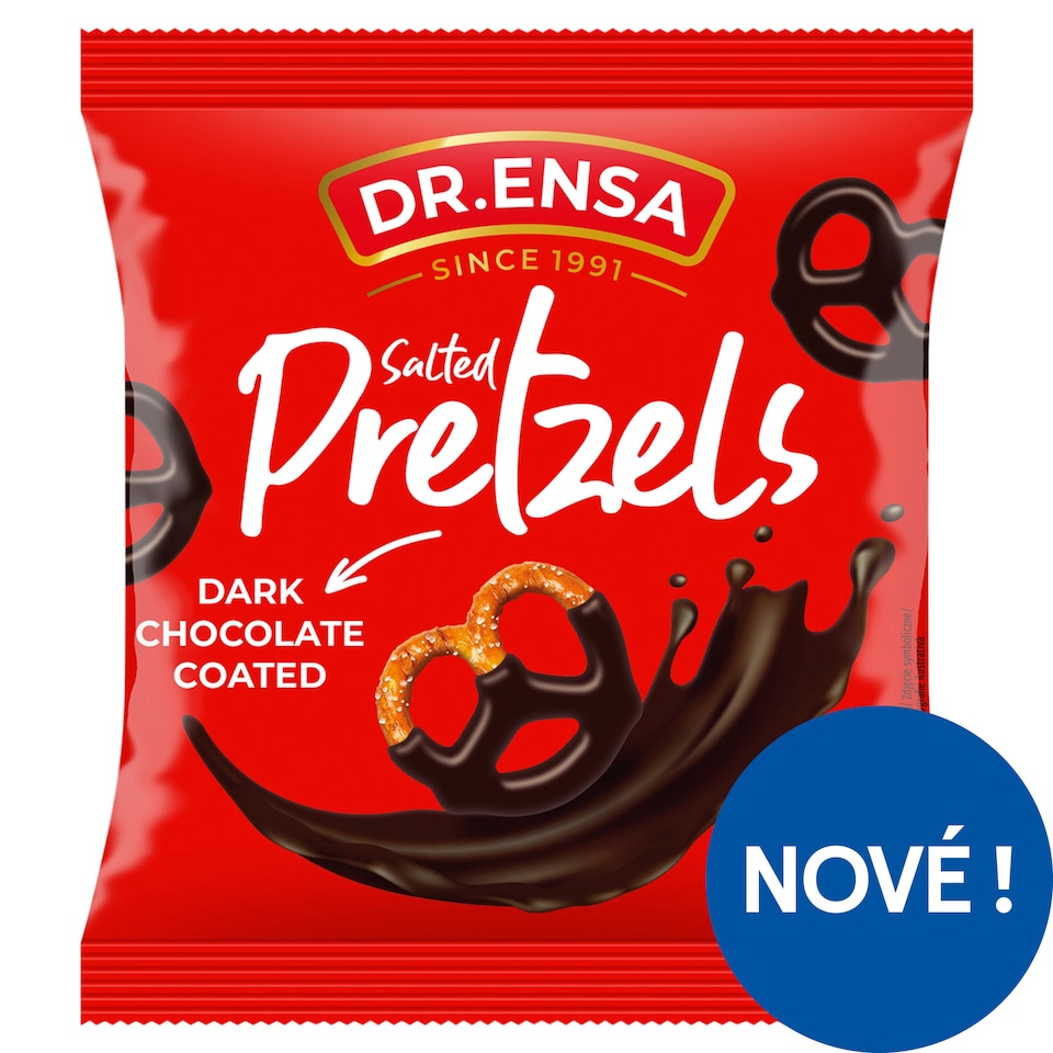 Dr. Ensa Slaný preclík v hořké čokoládě 100g