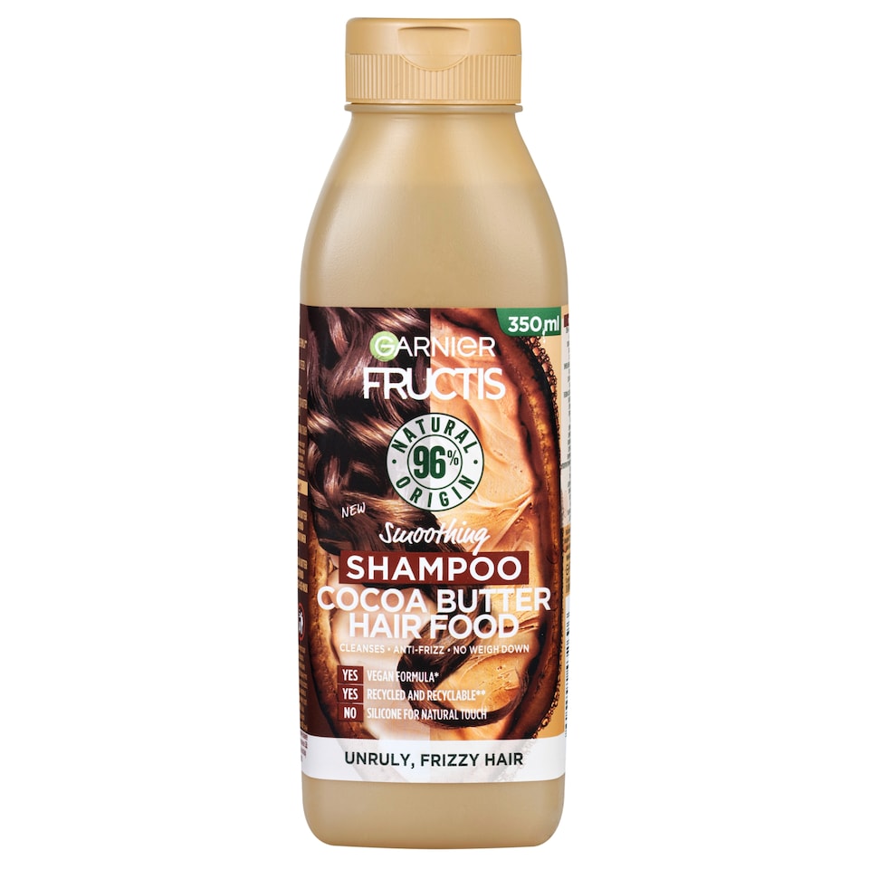 Garnier Fructis Hair Food Cocoa butter Uhlazující šampon na vlasy, 350 ml