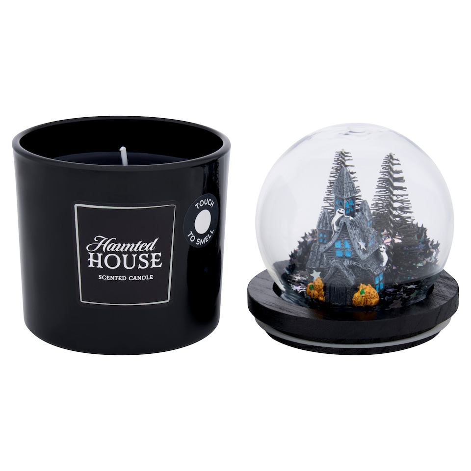 image 1 of F&F Home Halloween Haunted House Globe Candle 160g