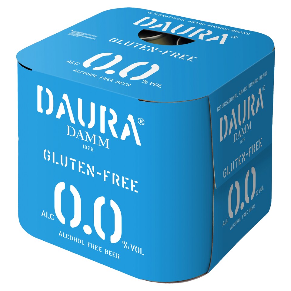 Daura Damm Gluten Free Alcohol Free Beer 4 x 330ml Can