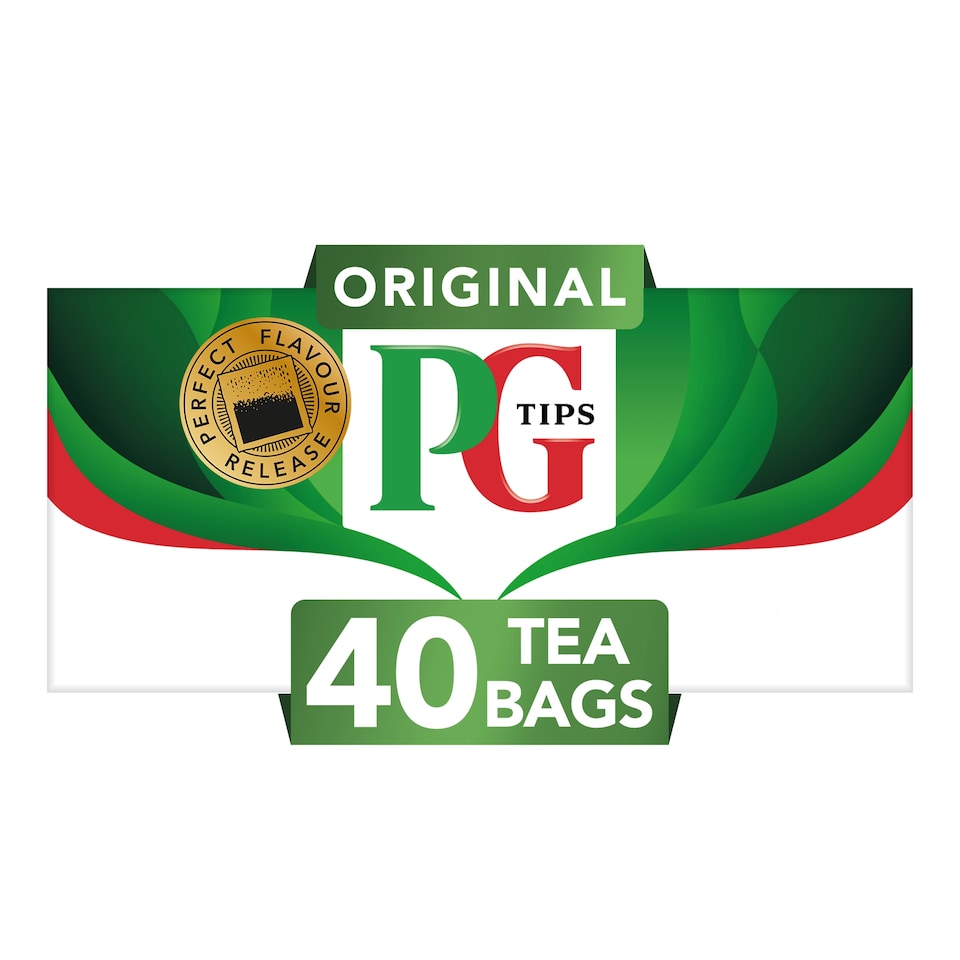image 1 of PG Tips Original Black Tea 40 Tea Bags 116g