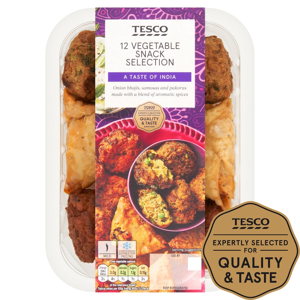 Tesco 12 Indian Selection 320G