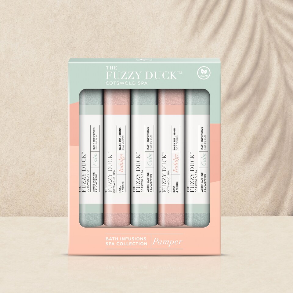 image 1 of Baylis & Harding The Fuzzy Duck Cotswold Spa Bath Soak Crystals Gift Set 5 x 65g