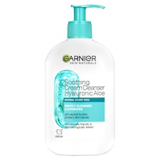 Garnier Skin Naturals zklidňující čisticí krém s kyselinou hyaluronovou a aloe vera, 250 ml