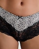 image 2 of F&F 3-Pack Leopard Print Lace Trim Knickers in Multi