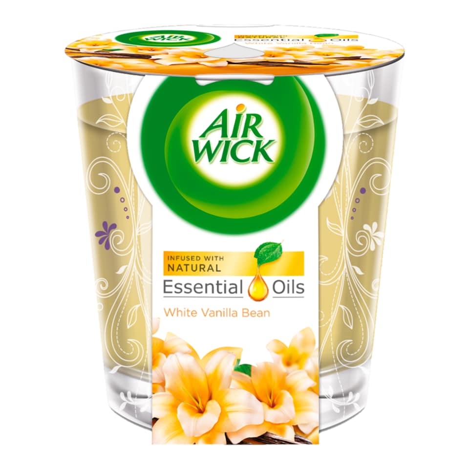 Airwick Air Freshener Candle White Vanilla Bean