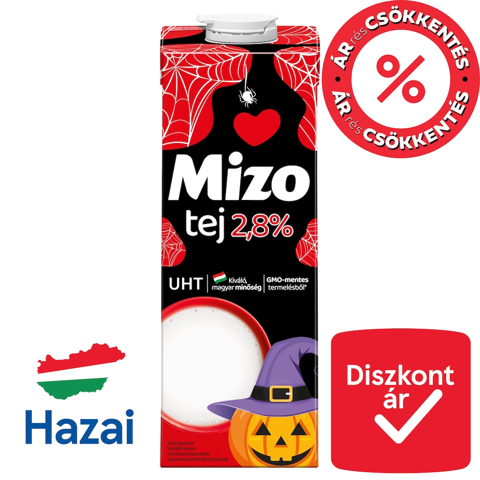 Mizo UHT Semi-Fat Milk 2,8% 1 l