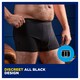 image 2 of TENA MEN Washable Incontinence Boxer Black Size Medium