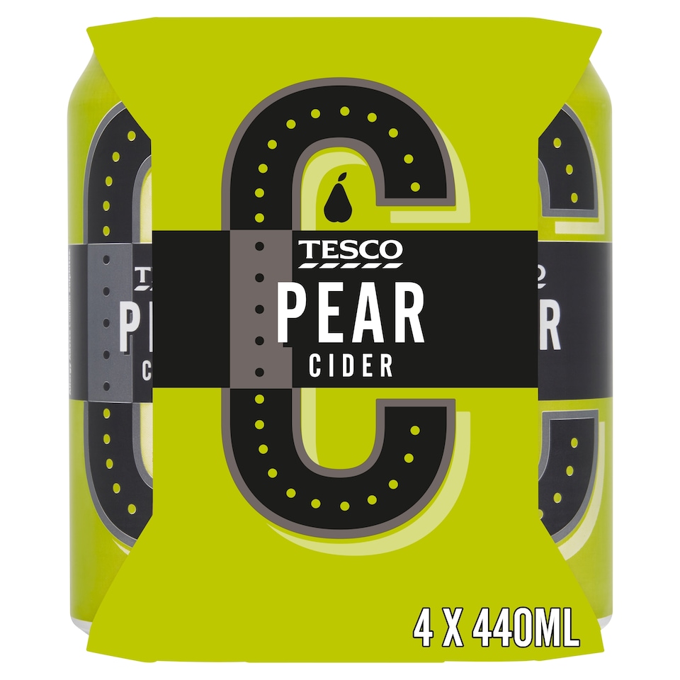 Tesco Pear Cider 4 x 440ml Cans