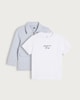 image 5 of F&F Boys 2-Piece Cotton Rich Awesome Times T-Shirt and Shacket Set in Blue
