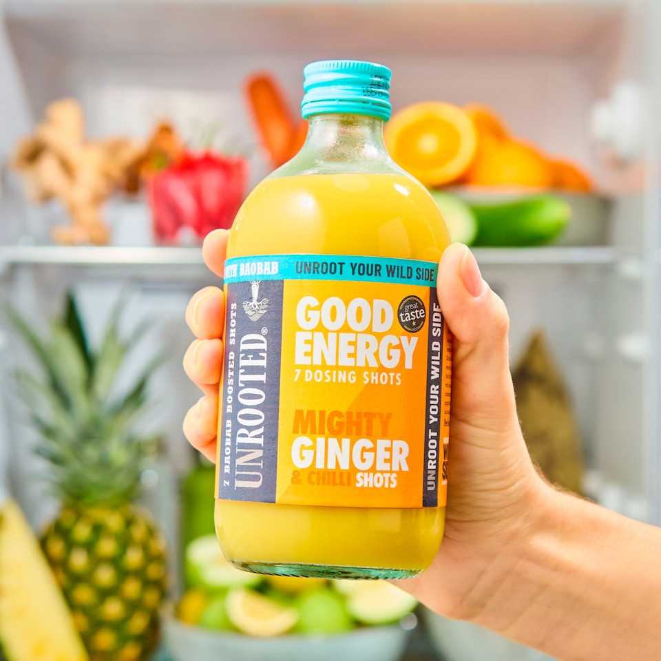 image 1 of UNROOTED Mighty Ginger and Chilli Dosing Bottle 7x Shots 420ml