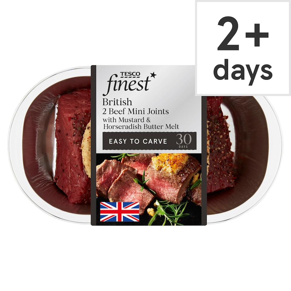 Tesco Finest 2 Mini Beef Rump Joints 323G