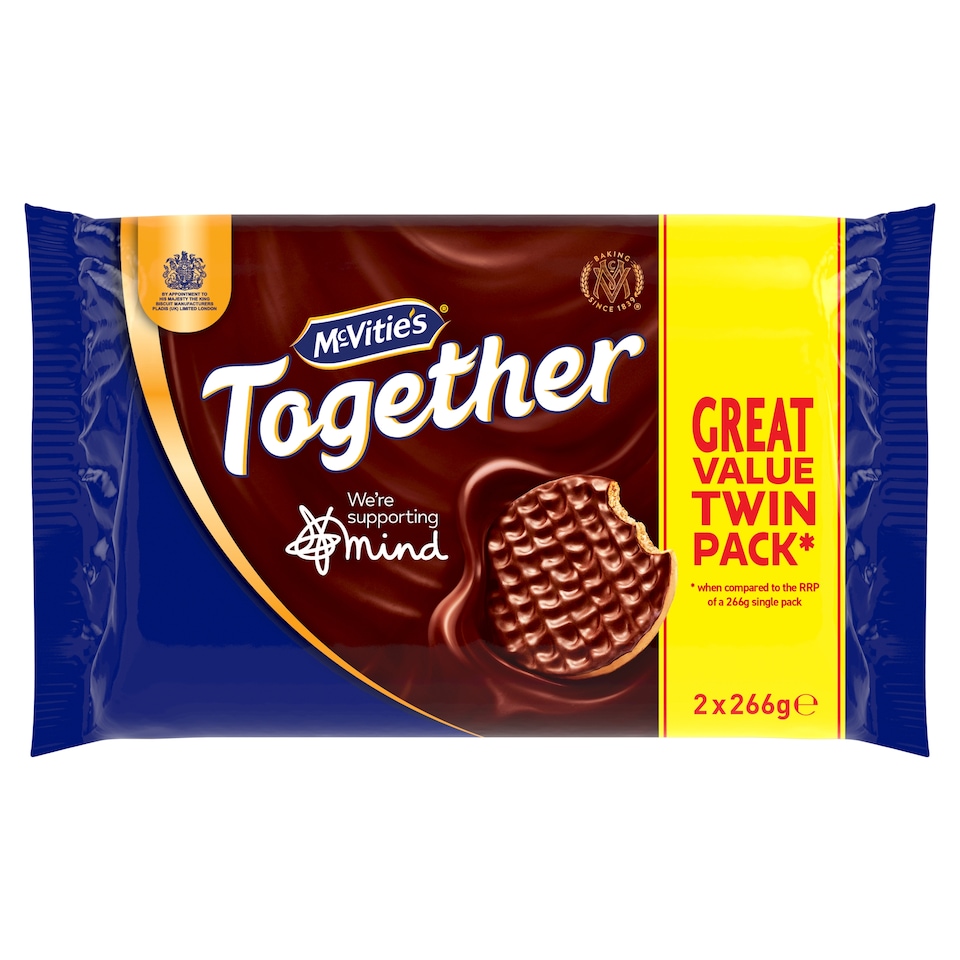 McVitie's Digestives Milk Chocolate Biscuits Twin Pack 2 x 266g
