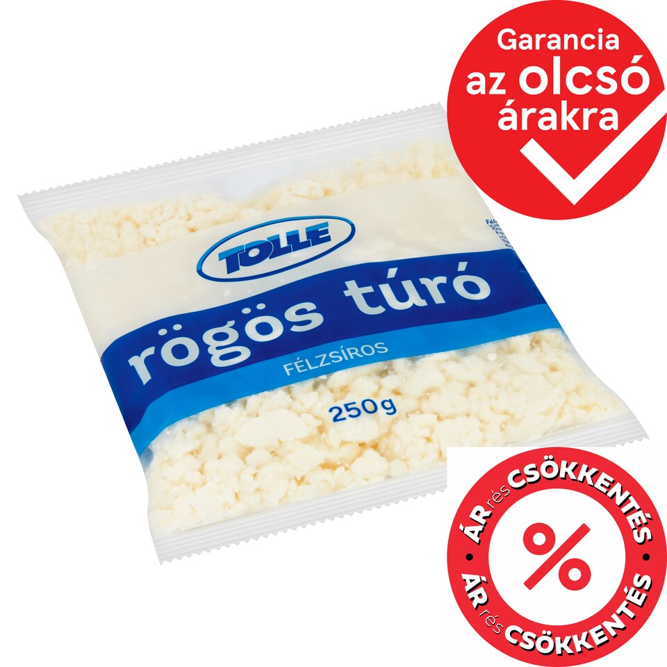 Tolle félzsíros rögös túró 250 g