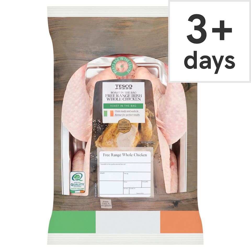 Tesco Range Roast Bag Chicken 1.5Kg
