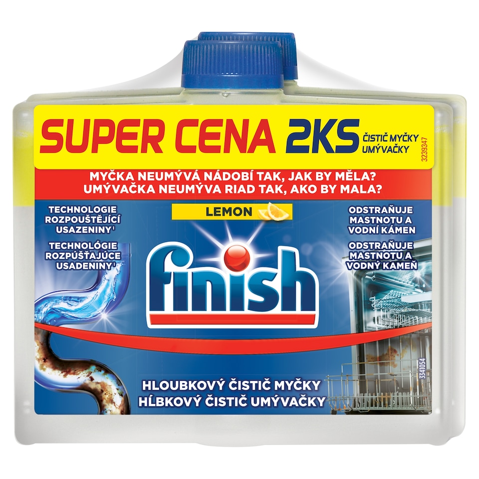 Finish čistič myčky - Lemon DUO 250ml