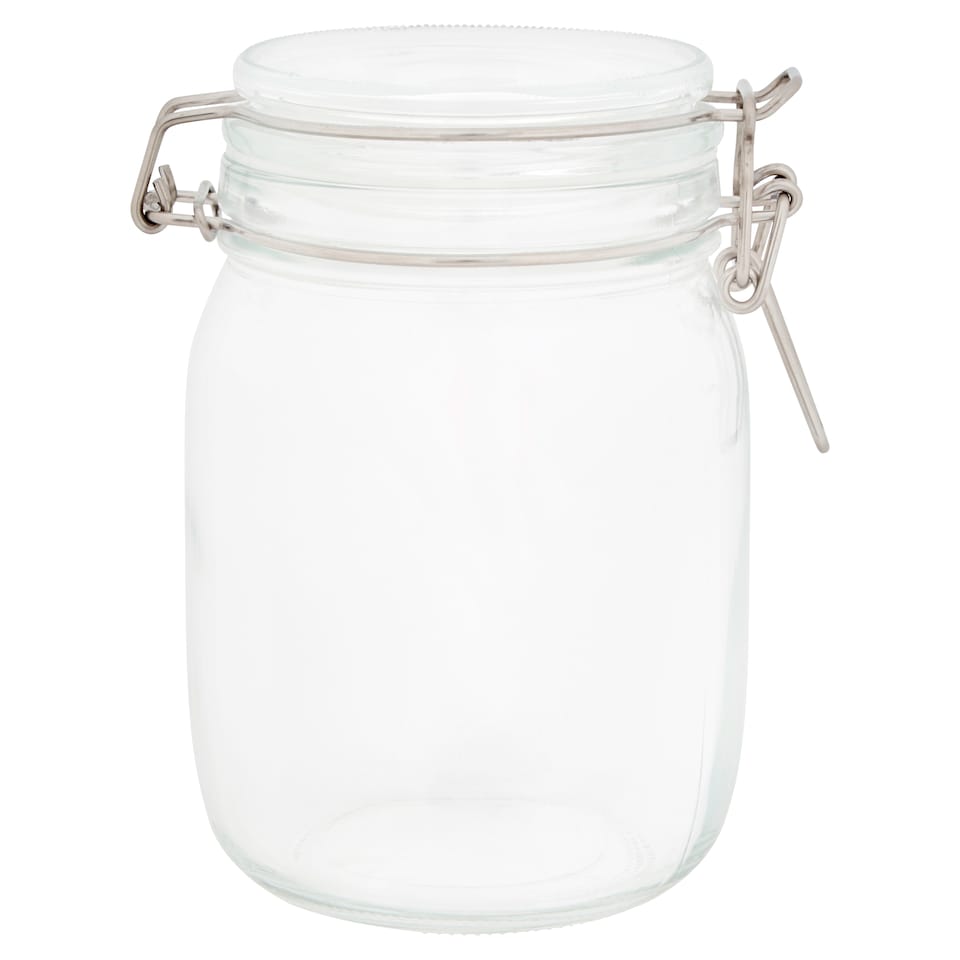 Tesco Clip Glass Food Storage Medium