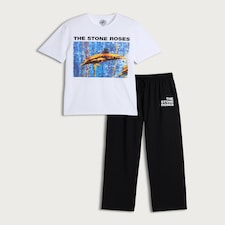 The Stone Roses Pure Cotton Pyjama Set in Multi