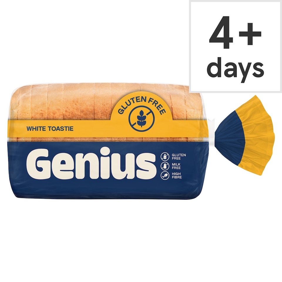 Genius Gluten Free Soft White Toastie Loaf Bread 430g