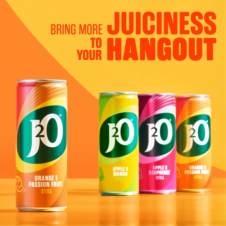 image 1 of J2O Orange & Passionfruit 10x250ml Cans