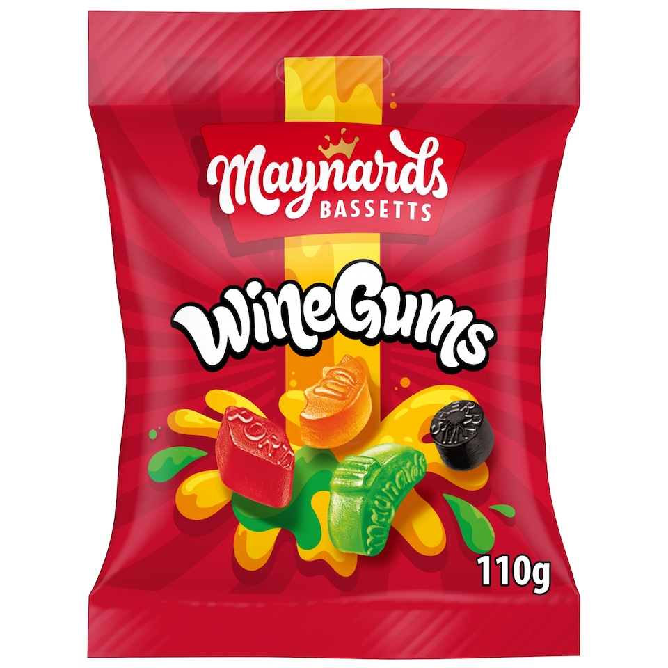 Maynards Bassetts WineGums Natural colours 110g