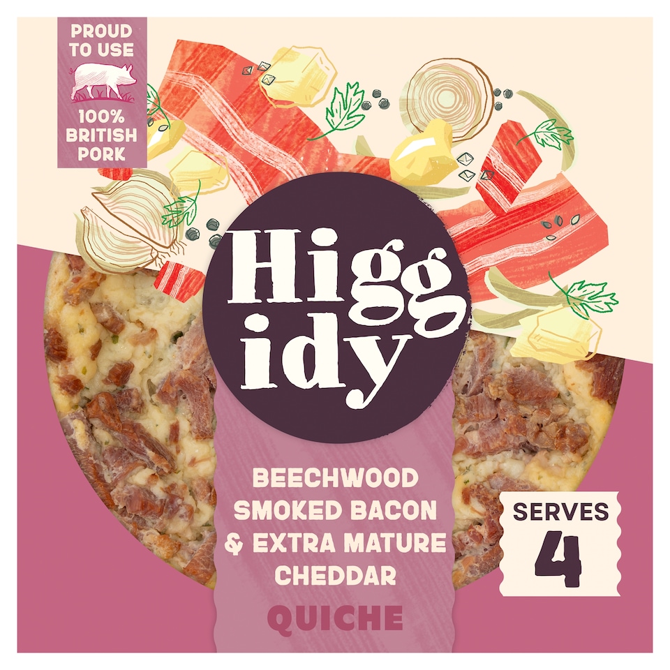 image 1 of Higgidy Bacon & Cheddar Quiche 400G