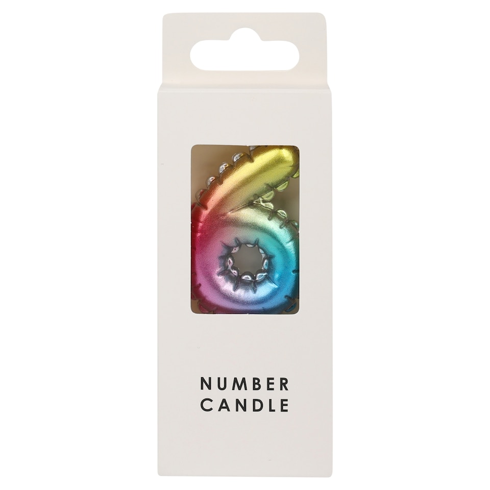 TABLE FUN NUMERICAL CANDLE NO.6