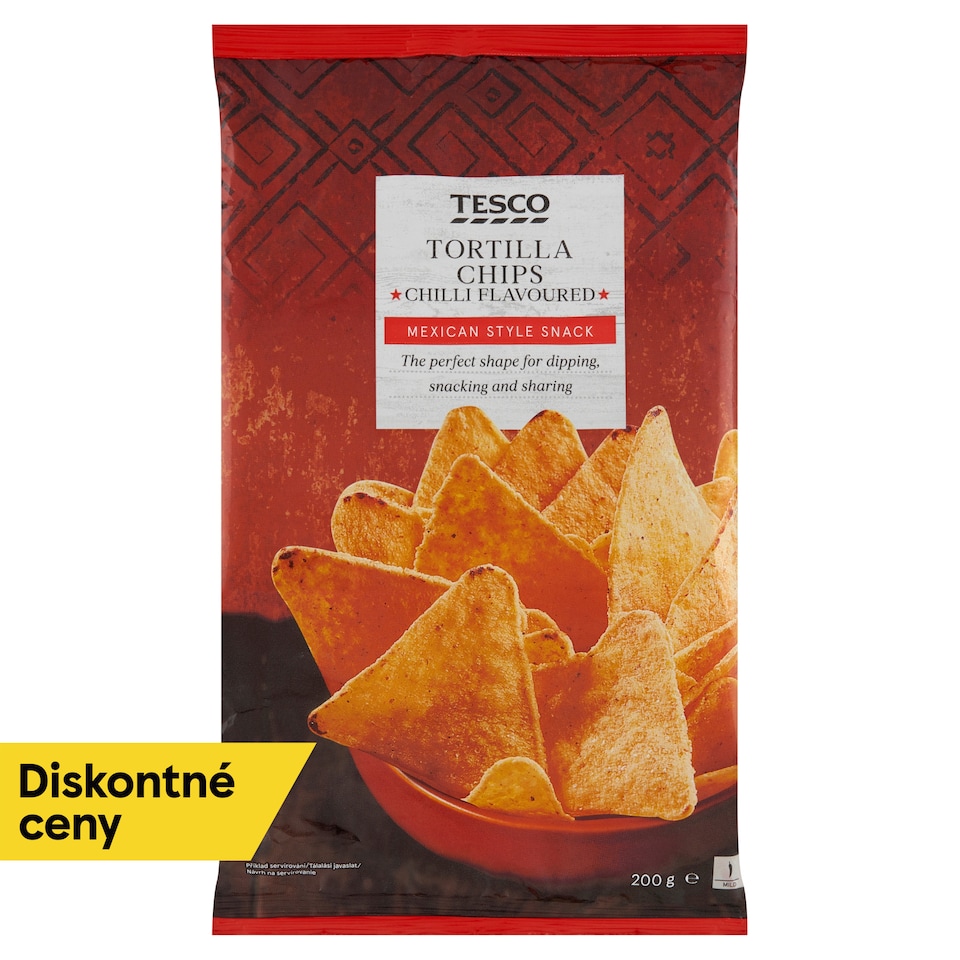 Tesco Kukuričné lupienky príchuťou sladkého čili 200 g