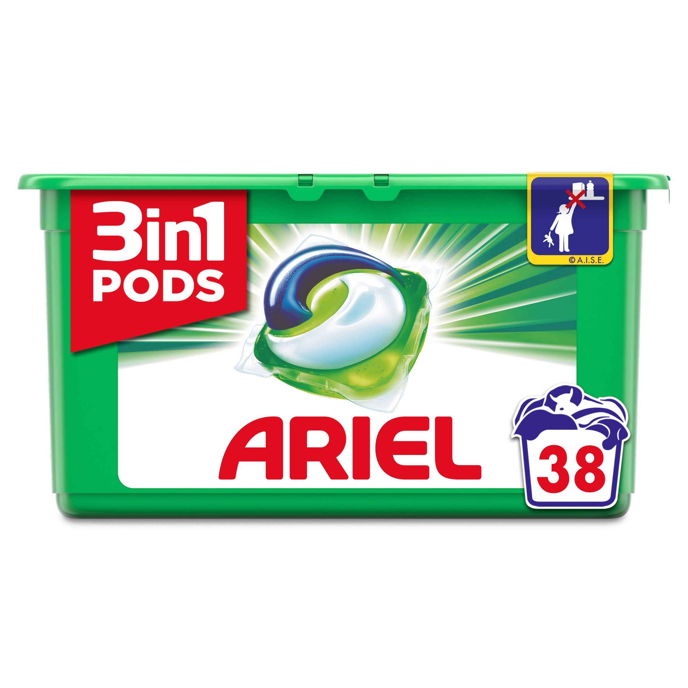 Ariel 3In1 Pods Washing Capsules 38 