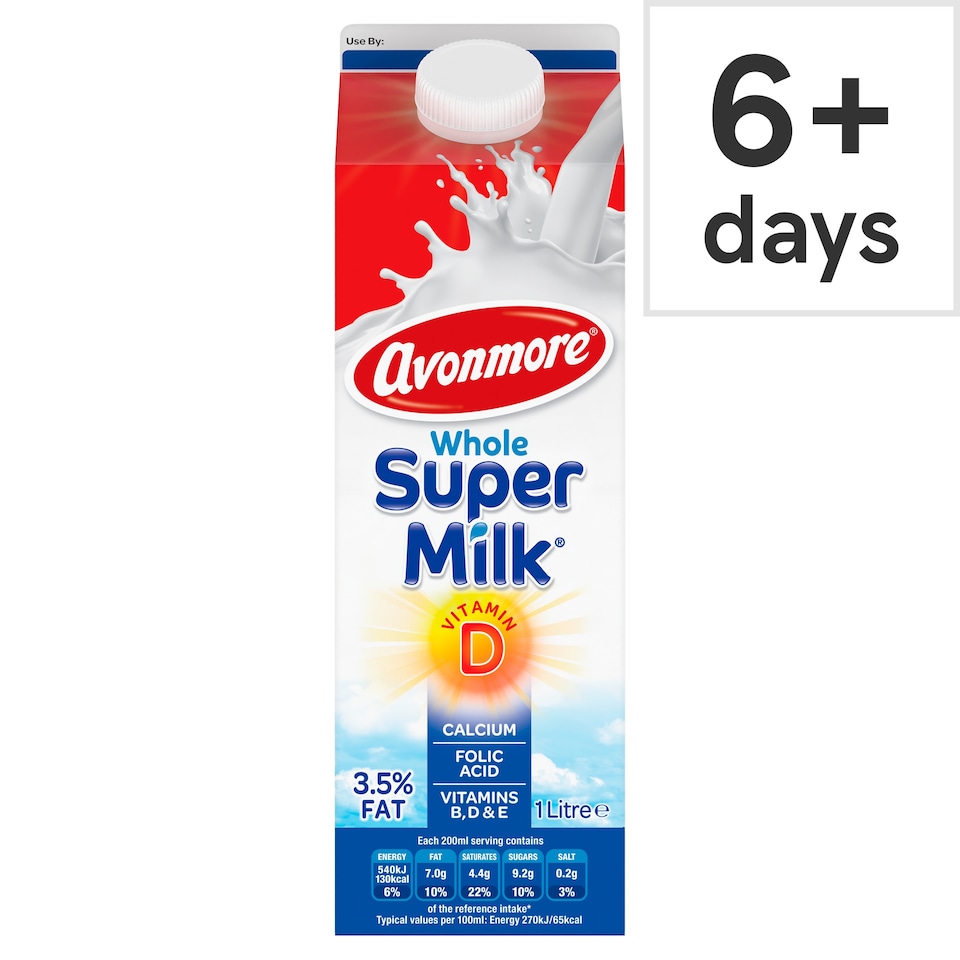 Avonmore Whole Super Milk 1 Litre