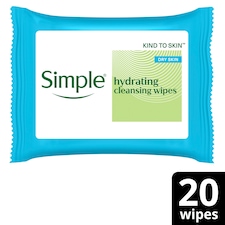 Simple Sensitive Skin Micellar Wipes 20 Pack