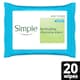 image 1 of Simple Sensitive Skin Micellar Wipes 20 Pack
