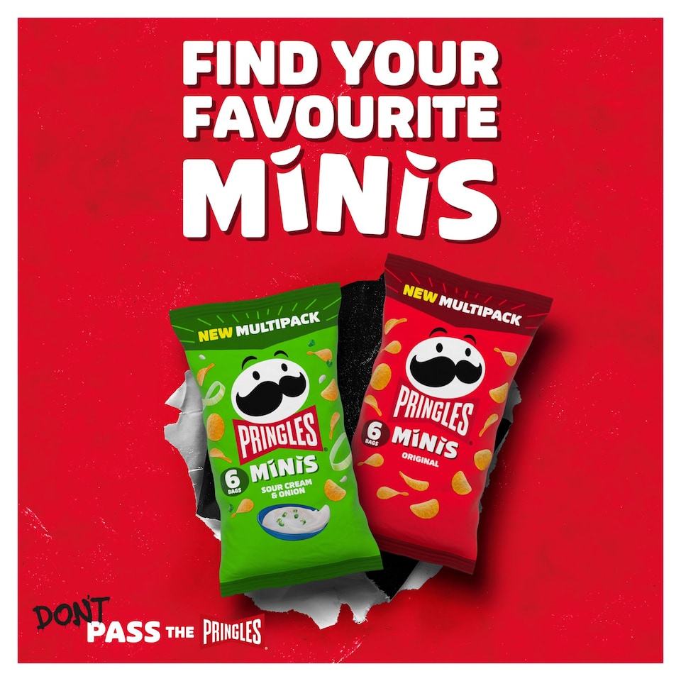 image 1 of Pringles Minis Original Multipack Crisps 6x20g