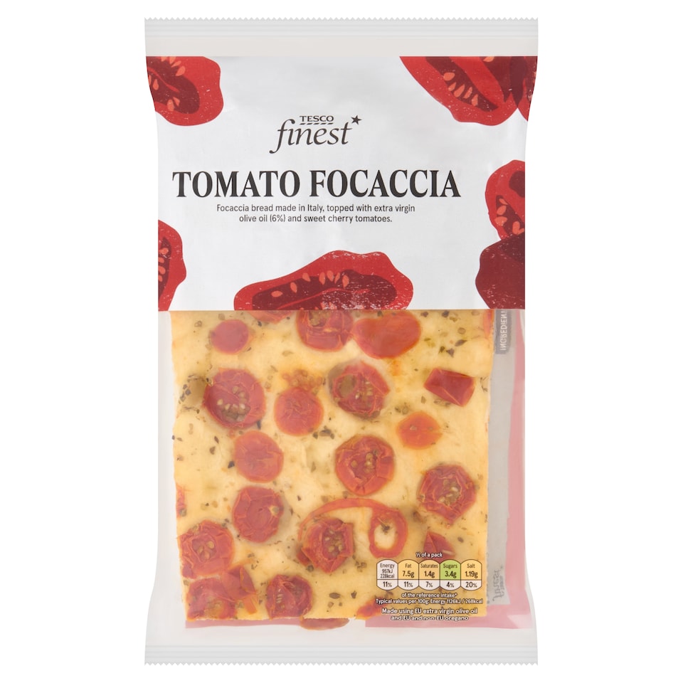 Tesco Finest Tomato Focaccia 170g