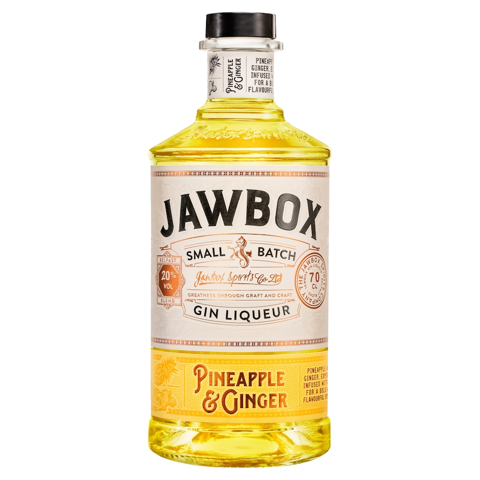 image 1 of Jawbox Pineapple & Ginger Gin Liqueur 70cl