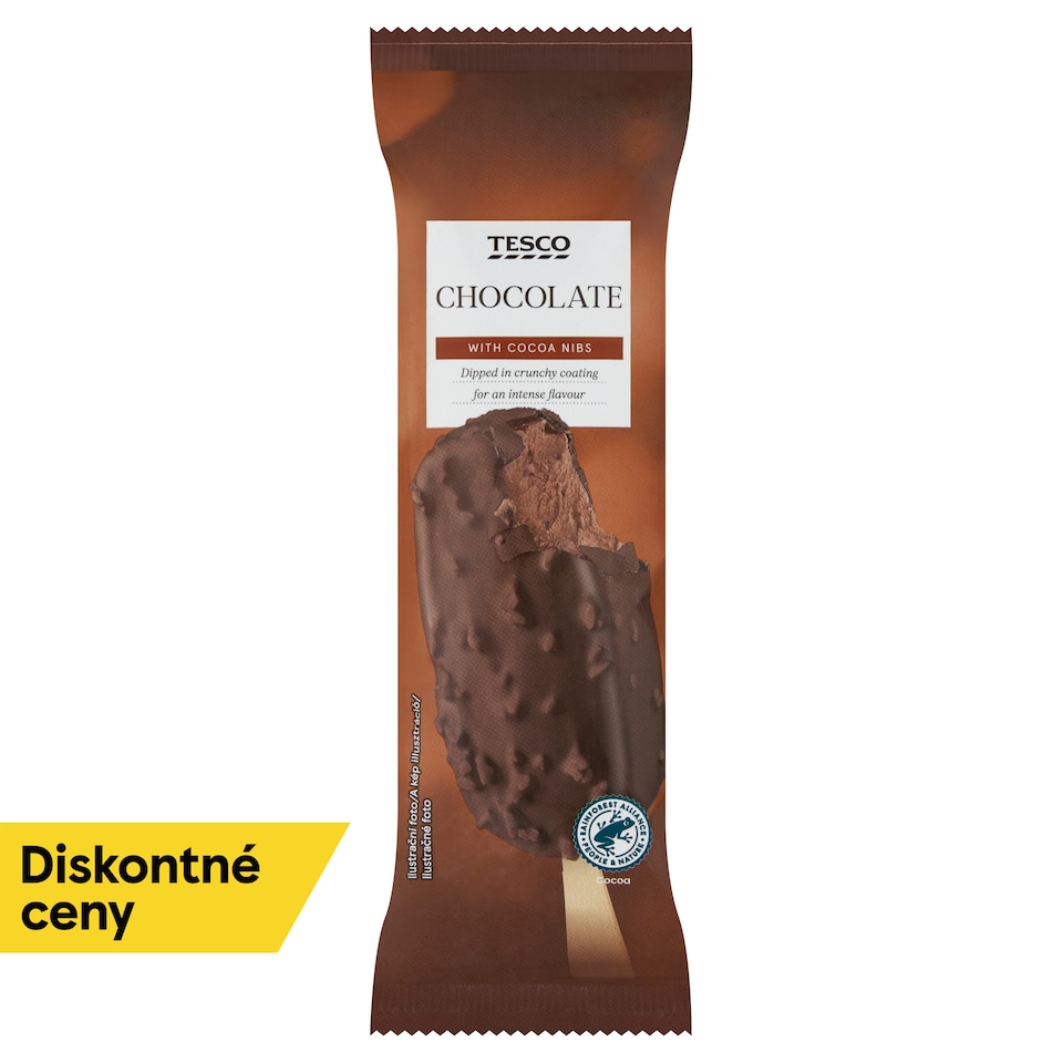 Tesco Chocolate Ice Cream with Cocoa Nibs 90 g