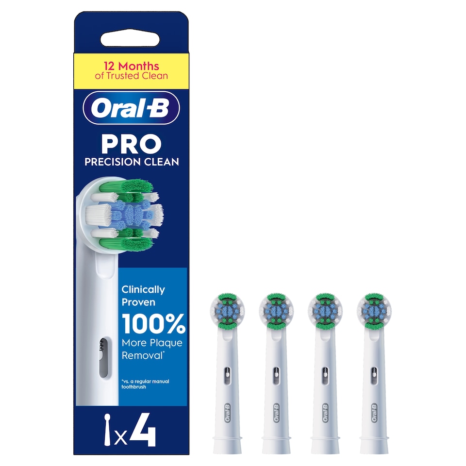 image 1 of Oral-B Pro Precision Clean Toothbrush Refill 4 Pack