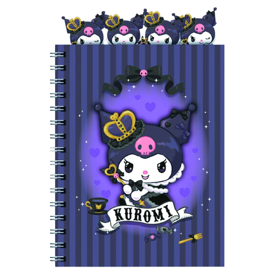 Kuromi Spiral Silicone Notebook A5