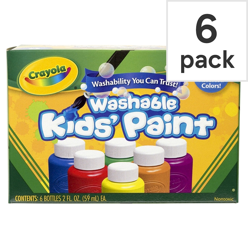 Crayola Washable Paint Pots 6 Pack