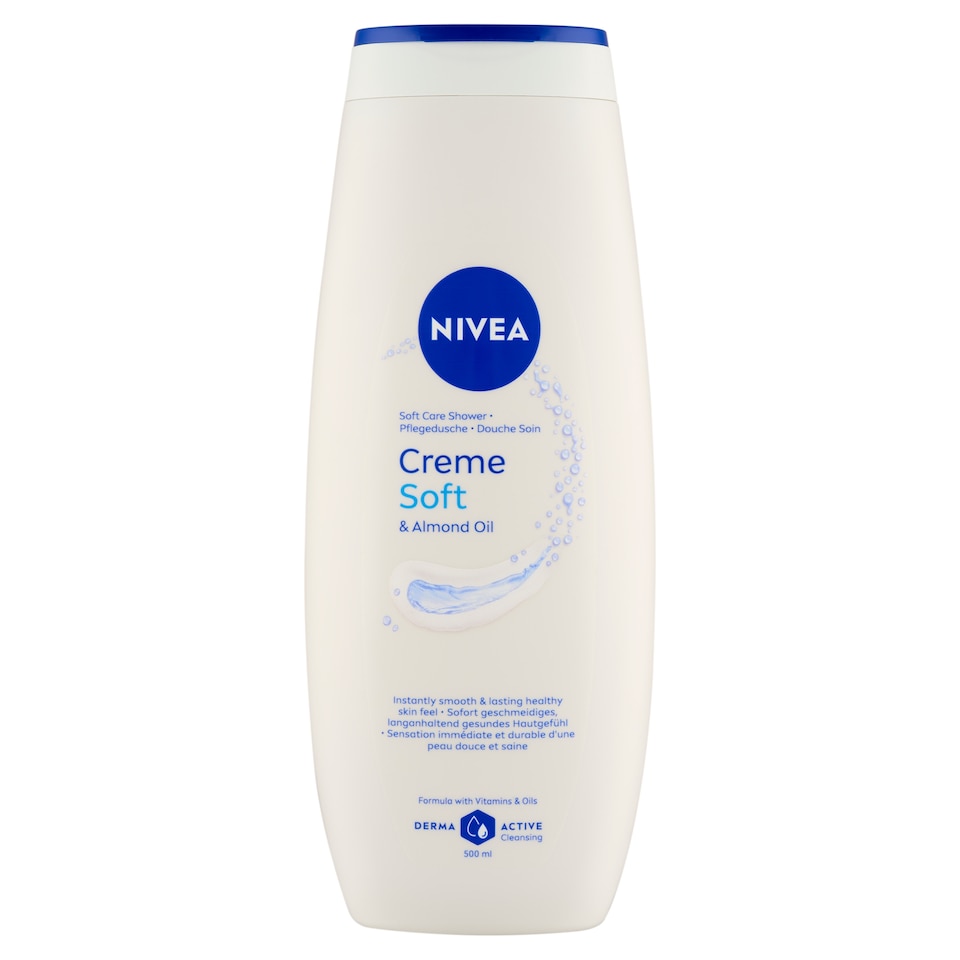 NIVEA Creme Soft & Almond Oil krémtusfürdő 500 ml  1. kép